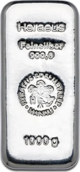 1 Kilo Silver Bar - Different Manufacturers — Obverse thumbnail