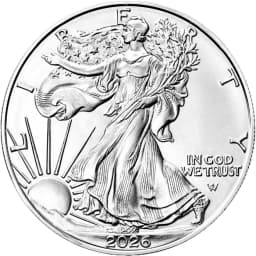 1 oz American Eagle Silver Coin — Obverse thumbnail