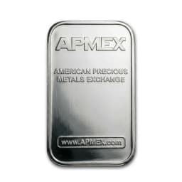 1oz .999 Silver APMEX Bar — Reverse thumbnail