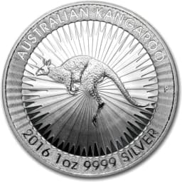 2016 1oz .999 Silver Australian Kangaroo $1 Coin — Reverse thumbnail
