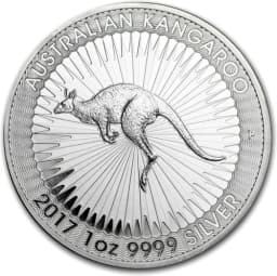 2017 1oz .999 Silver Australian Kangaroo $1 Coin — Reverse thumbnail
