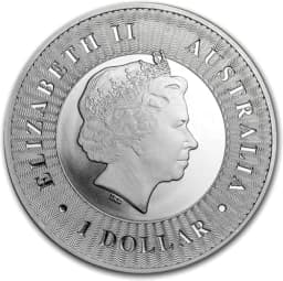 2016 1oz .999 Silver Australian Kangaroo $1 Coin — Obverse thumbnail