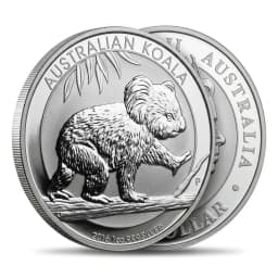 2016 1oz .999 Silver Australian Perth Mint Koala $1 Coin — Combined view thumbnail