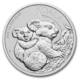 2023 1oz .999 Silver Australian Perth Mint Koala $1 Coin — Reverse thumbnail