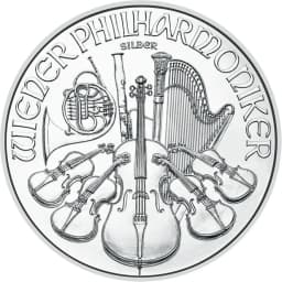 1 oz Vienna Philharmonic Silver Coin — Reverse thumbnail