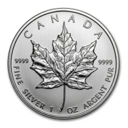 2012 1oz 9999 Canadian Silver Maple Leaf $5 Coin — Reverse thumbnail