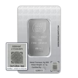 Lion of Judah 1 oz Silver Bar — Reverse thumbnail