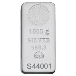 1 Kilo Silver Bar | Nadir Metal Rafineri — Reverse thumbnail