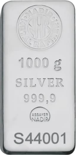 1 Kilo Silver Bar | Nadir Metal Rafineri — Combined view thumbnail