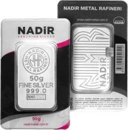 50g Silver Bar Nadir Metal Rafineri — Combined view thumbnail