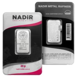 20g Silver Bar Nadir Metal Rafineri — Reverse thumbnail