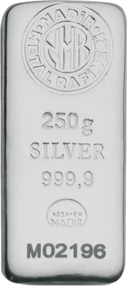 250g Silver Bar Nadir Metal Rafineri — Combined view thumbnail