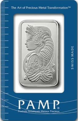 1 oz PAMP Lady Fortuna Silver Bar — Obverse thumbnail