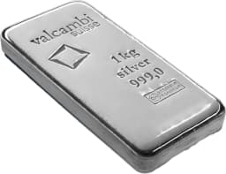 1 Kilo Silver Bar | Valcambi — Reverse thumbnail