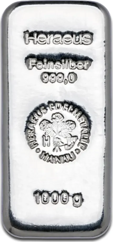 1 Kilo Silver Bar - Different Manufacturers