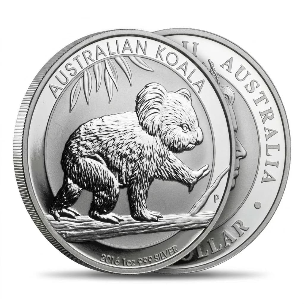 2016 1oz .999 Silver Australian Perth Mint Koala $1 Coin