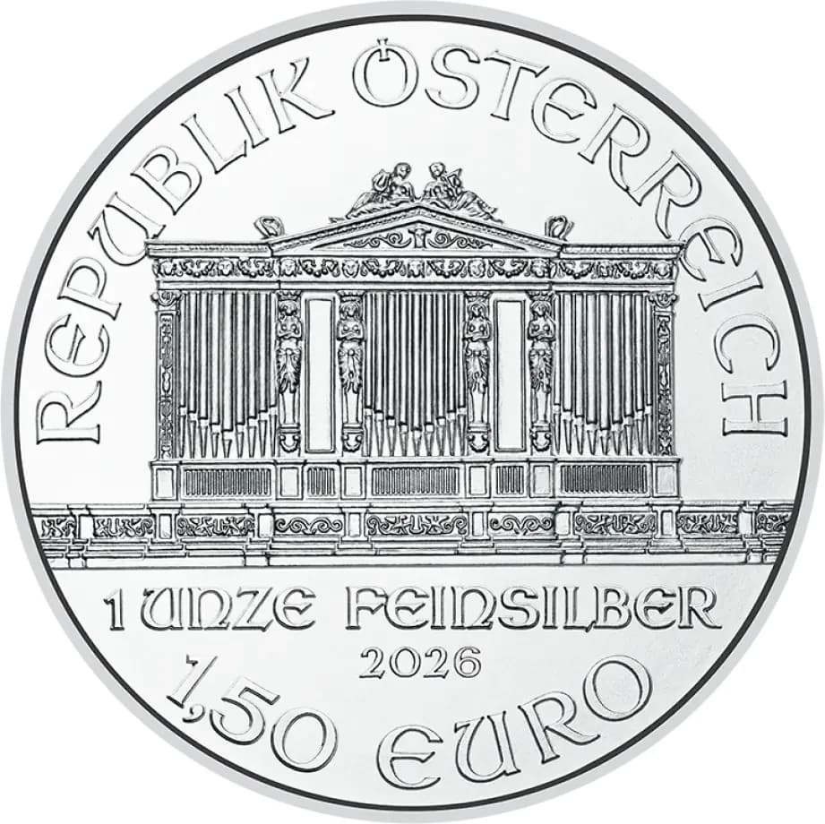 1 oz Vienna Philharmonic Silver Coin