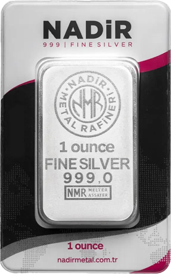 1 oz Silver Bar | Nadir Metal Rafineri