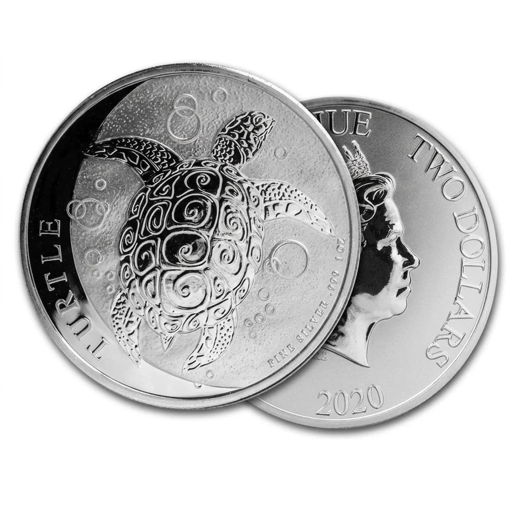 2020 1 oz .999 Silver Hawksbill Turtle Niue $2 Coin