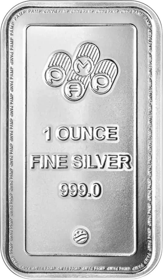 20 x 1 oz Silver Bar PAMP USA Tube