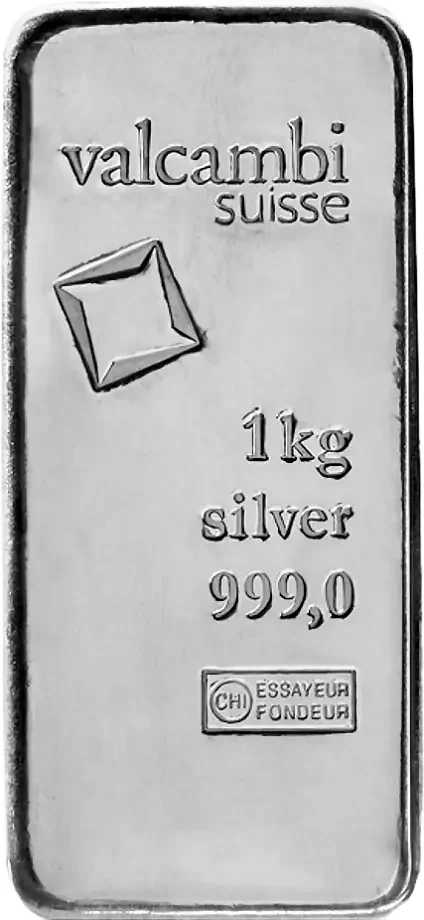 1 Kilo Silver Bar | Valcambi